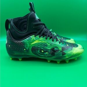 Under Armour Mens UA Spotlight Lux MC LE Slime Football Cleats SZ 12